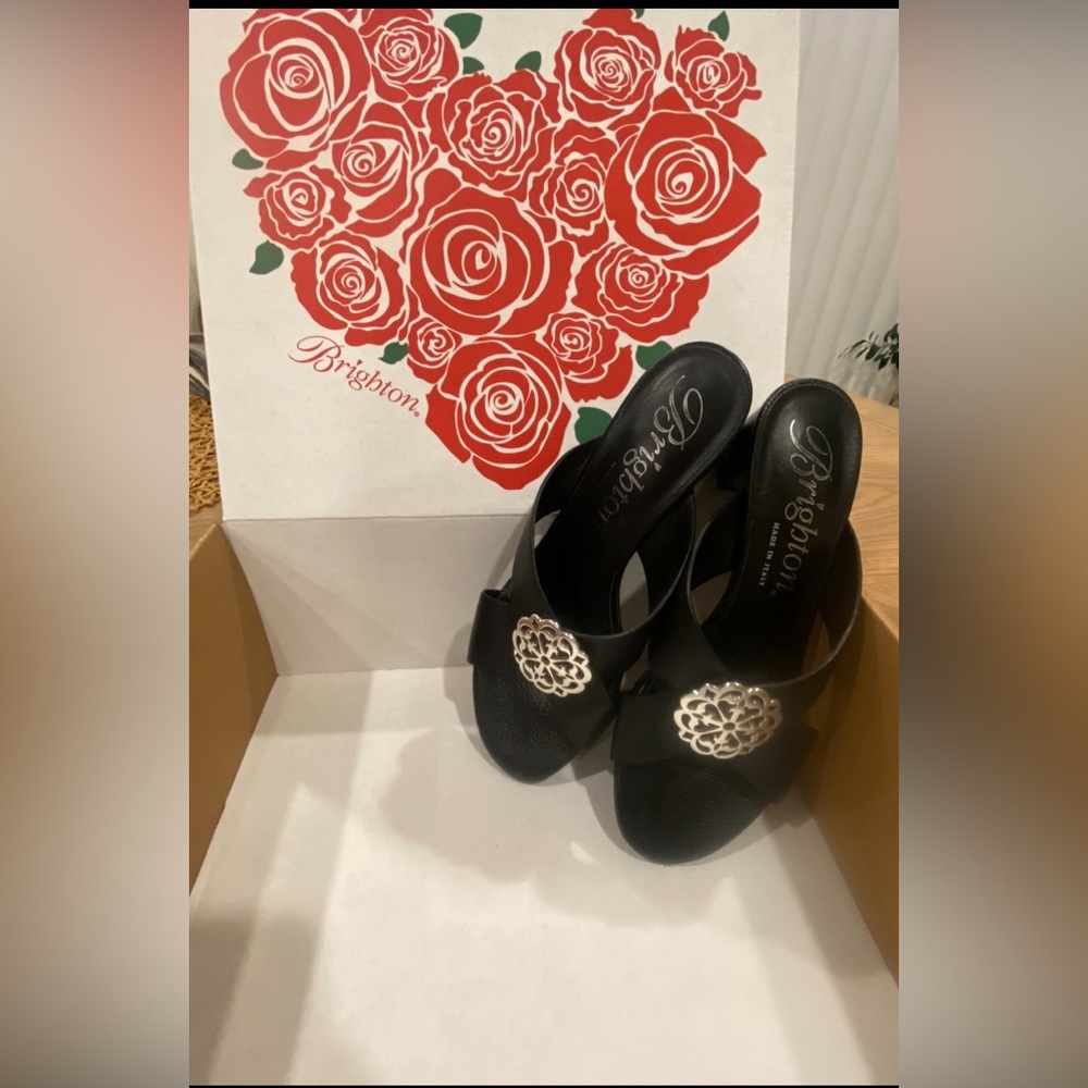 Brighton Alison leather heels 9.5